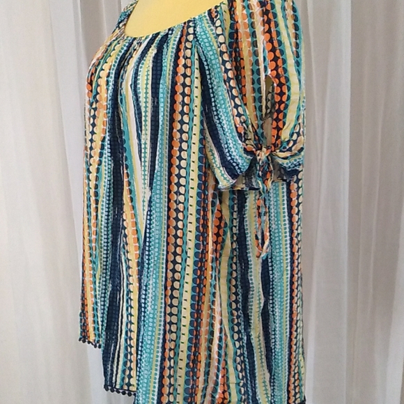 Cato Multicolor Blouse Size Large - Picture 2 of 11